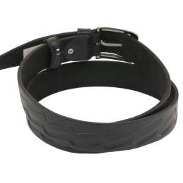 Кожаный ремень Skipper 110-130 x 3.5 см Черный (1020-35)