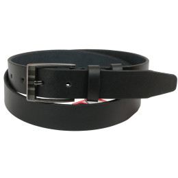 Шкіряний ремінь Skipper 110-130 x 3.3 см Чорний (1200-33)