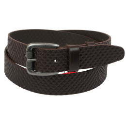 Кожаный ремень Skipper 110-130 x 3.8 см Коричневый (1116-38)
