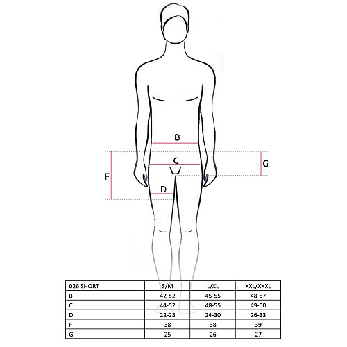 Мужские трусы Passion 026 SHORT S/M Черный (PSM0262)