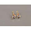 Серебряные серьги Sil с золотыми вставками 142s-3 Фиолет (Sil-1130)