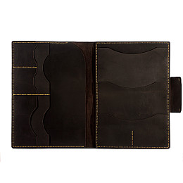 Шкіряна папка для документів Anchor Stuff Компас А4 Коричнева (as150101-2)