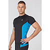 Футболка Radical Fury Duo SS XXL Чорно-бірюзова (r0588)