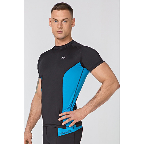 Футболка Radical Fury Duo SS XL Чорно-бірюзова (r0587)
