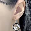 Серебряные серьги SilverBreeze с керамикой (1765340)