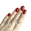 Серебряные серьги Silver Breeze с керамикой (1329672)