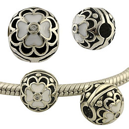 Серебряный шарм-клипса SilverBreeze с емаллю (1437704)