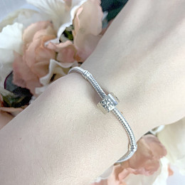 Серебряный шарм-клипса SilverBreeze без камней (1472378)