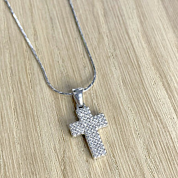 Серебряный крестик Silver Breeze с фианитами (1147443)