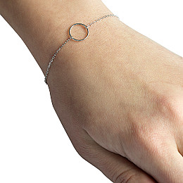 Срібний браслет SilverBreeze без каміння 17-20 см (1967034)