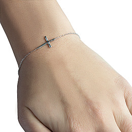 Срібний браслет SilverBreeze без каміння (1966976)