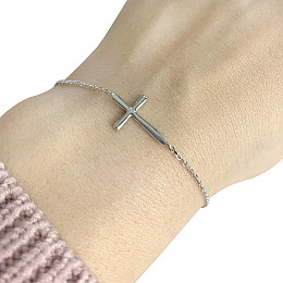 Срібний браслет SilverBreeze без каміння (1966976)