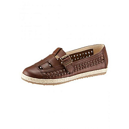 Сліпери Eddie Bauer Womens Braided Leather Slippers Brown 38 Коричневий (7729329BR-38)
