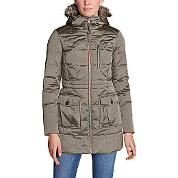 Парка Eddie Bauer Women Yukon Classic Down Parka LT TAUPE XS Серый (5074LTAU-XS)