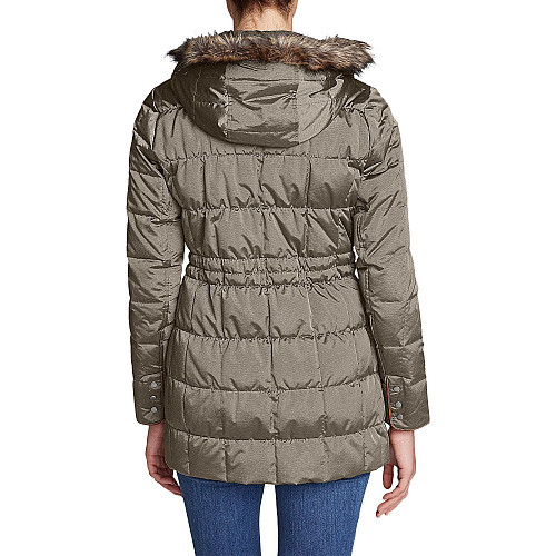 Парка Eddie Bauer Women Yukon Classic Down Parka LT TAUPE XS Серый (5074LTAU-XS)