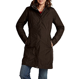 Куртка Eddie Bauer Womens Girl On Go Go Insulated Trench Coat COCOA XS Коричневий (7347CC-XS)