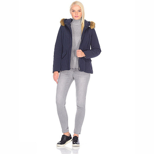 Пальто жіноче Geox W7420M 42 DARK NAVY (W7420MDKNV-42)