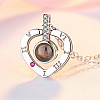 Підвіска SUNROZ Heart I love You Я люблю тебе на 100 мовах Срібний (SUN3099)