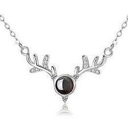 Підвіска SUNROZ Heart Я люблю тебе на 100 мовах Срібний (SUN31025)