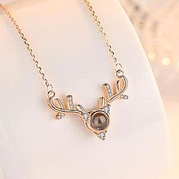 Підвіска SUNROZ Heart Я люблю тебе на 100 мовах Золотистий (SUN31026)