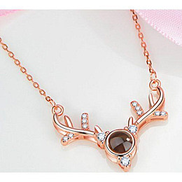 Підвіска SUNROZ Heart Я люблю тебе на 100 мовах Золотистий (SUN31026)