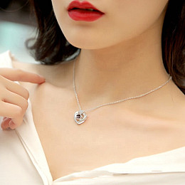 Підвіска SUNROZ Heart I love You Я люблю тебе на 100 мовах Срібний (SUN3105)