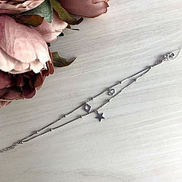 Срібний браслет SilverBreeze без каміння 17-20 розмір (1935842)