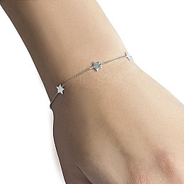 Срібний браслет SilverBreeze без каміння 17-20 розмір (1965177)