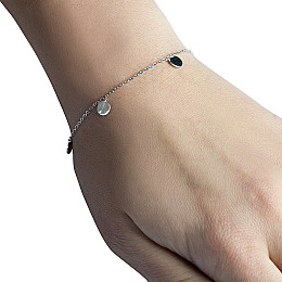 Срібний браслет SilverBreeze без каміння 17-20 розмір (1966907)