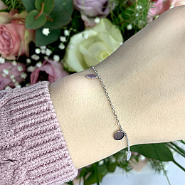 Срібний браслет SilverBreeze без каміння 17-20 розмір (1966907)