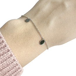 Срібний браслет SilverBreeze без каміння 17-20 розмір (1966907)