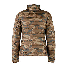 Куртка жіноча Geox CHOCOLATE/MULTIC 42 Коричнево-зелений камуфляж (W3420H.AF145CHMU)