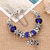 Женский браслет Jewel Antique Silver Plated Snow Blue Cеребристый (AJ_brJJi1)