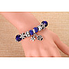 Женский браслет Jewel Antique Silver Plated Snow Blue Cеребристый (AJ_brJJi1)