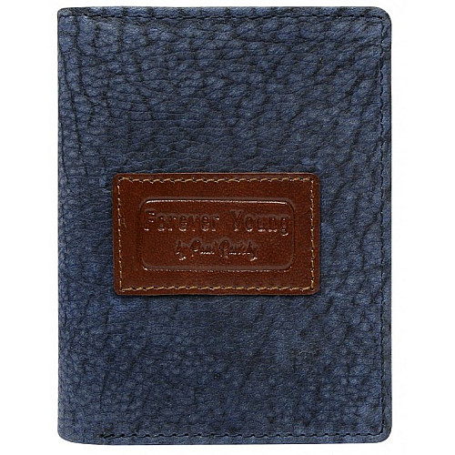Портмоне мужское из натуральной кожи Always Wild Синий (N4VTP navy)