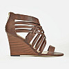 Босоножки JustFab Womens Kier Brown 41 Коричневый (WE1616527BN)