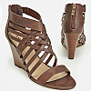 Босоножки JustFab Womens Kier Brown 41 Коричневый (WE1616527BN)