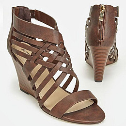 Босоніжки JustFab Womens Kier Brown 41 Коричневий (WE1616527BN)