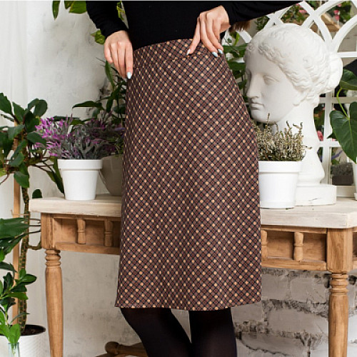Юбка MModa Арго 52 Коричневая (hub_pKsE48393)