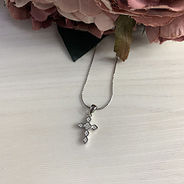 Срібна каблучка з фіанітами (2042129)