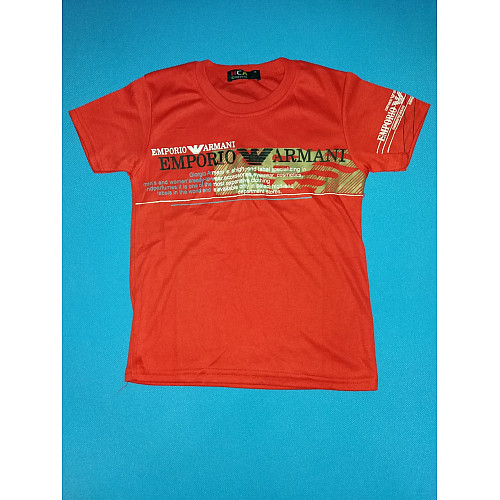 Футболка Armani для мальчика 122-128 см Красный (ю152)