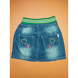 Джинсова спідниця для дівчинки Mine 98-104 см Синій (ю118)