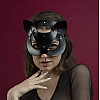Маска кішки Feral Fillings Catwoman Mask натуральна шкіра Чорний (SO3406)