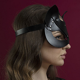 Маска кішки Feral Fillings Catwoman Mask натуральна шкіра Чорний (SO3406)