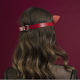 Маска кішки Feral Fillings Catwoman Mask натуральна шкіра Червоний (SO3407)