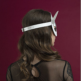 Маска кішки Feral Fillings Catwoman Mask натуральна шкіра Білий (SO3408)