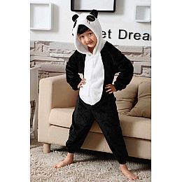 Пижама Кигуруми детская Kigurumba Панда Аниме M - рост 115 - 125 см Черный (K0W1-0042-M)