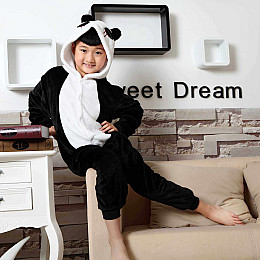 Пижама Кигуруми детская Kigurumba Панда Аниме S - рост 105 - 115 см Черный (K0W1-0042-S)