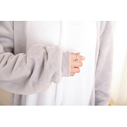 Пижама Кигуруми взрослая BearWear Бегемотик M 155 - 165 см Серый (K1W1-0093-M)