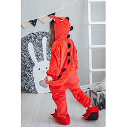 Пижама Кигуруми детская BearWear Дракон/Динозавр M 115 - 125 см Красный (K0W1-0054-M)